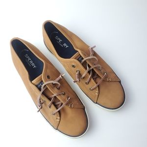 Sperry | Camel - Tan crest vibe leather sneakers